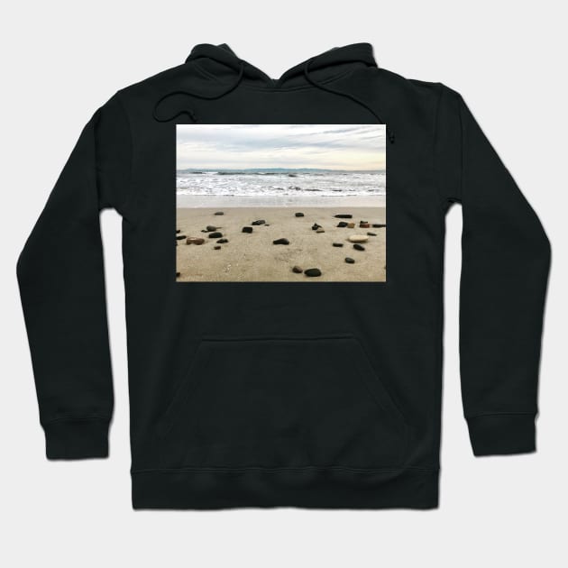 Rocks left behind by the Ocean Hoodie by ephotocard